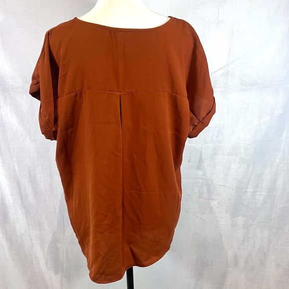 Isela burnt orange with button sides top size XL - Picture 4 of 5